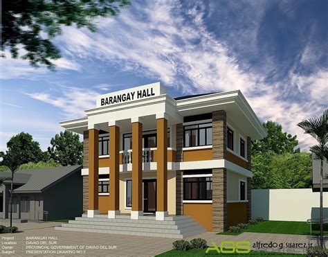 barangay hall drawing|Standard Design .